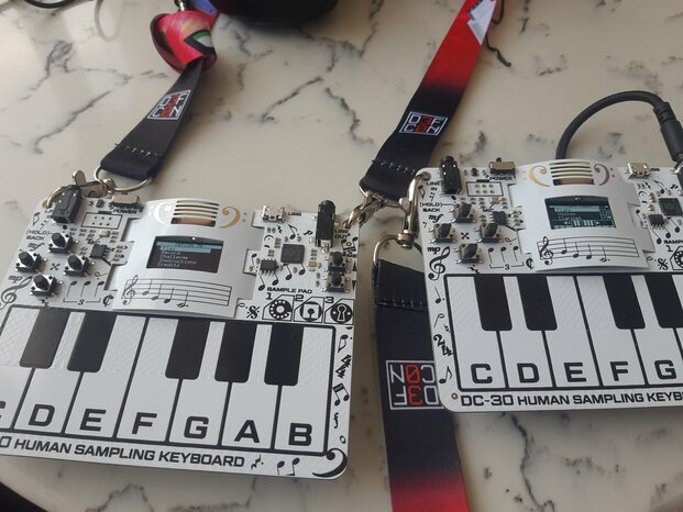 The DEFCON 30 keyboard badges