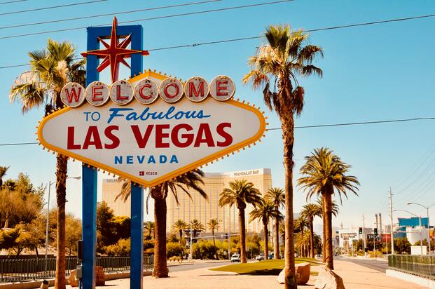 The welcome to Las Vegas sign